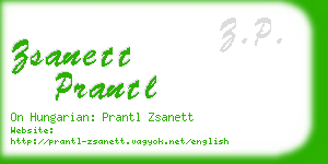 zsanett prantl business card